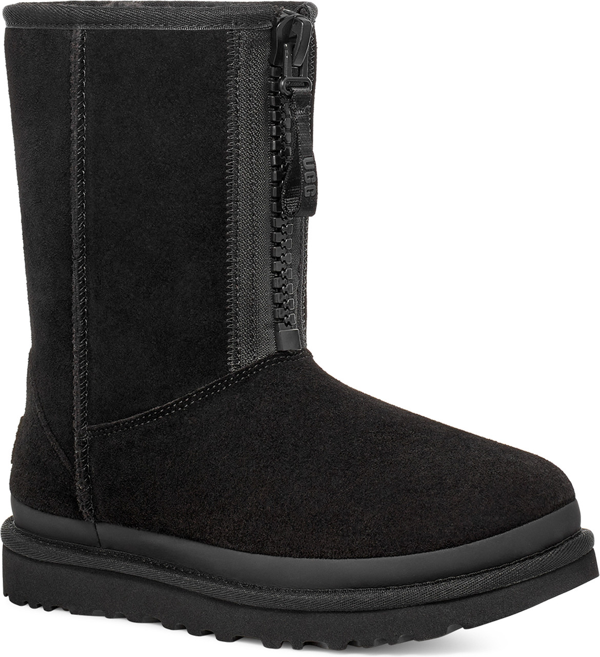 UGG Women's Classic Short Zipper Tape Logo