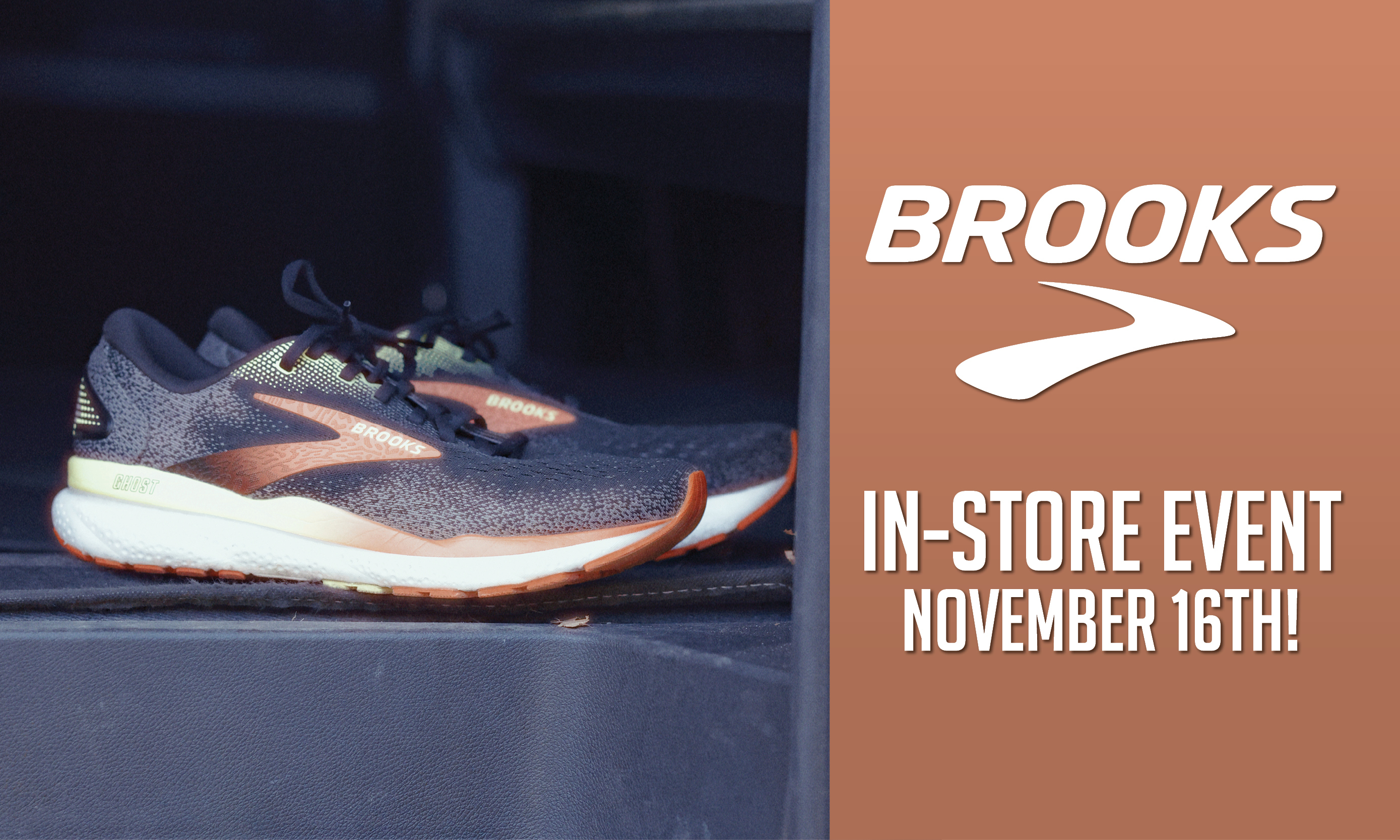 Brooks in-store event November 16th!