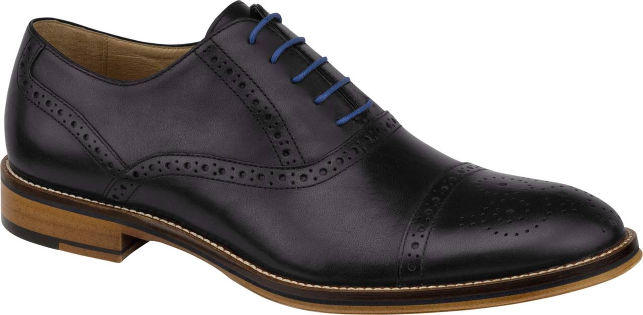 Johnston & Murphy Conard Cap Toe Men's Black / 10 / M