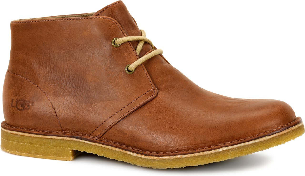 UGG Boots Shoes Mens Size 10 Brown Leather Chukka Lace Up Casual Comfort Walking Men main image 3