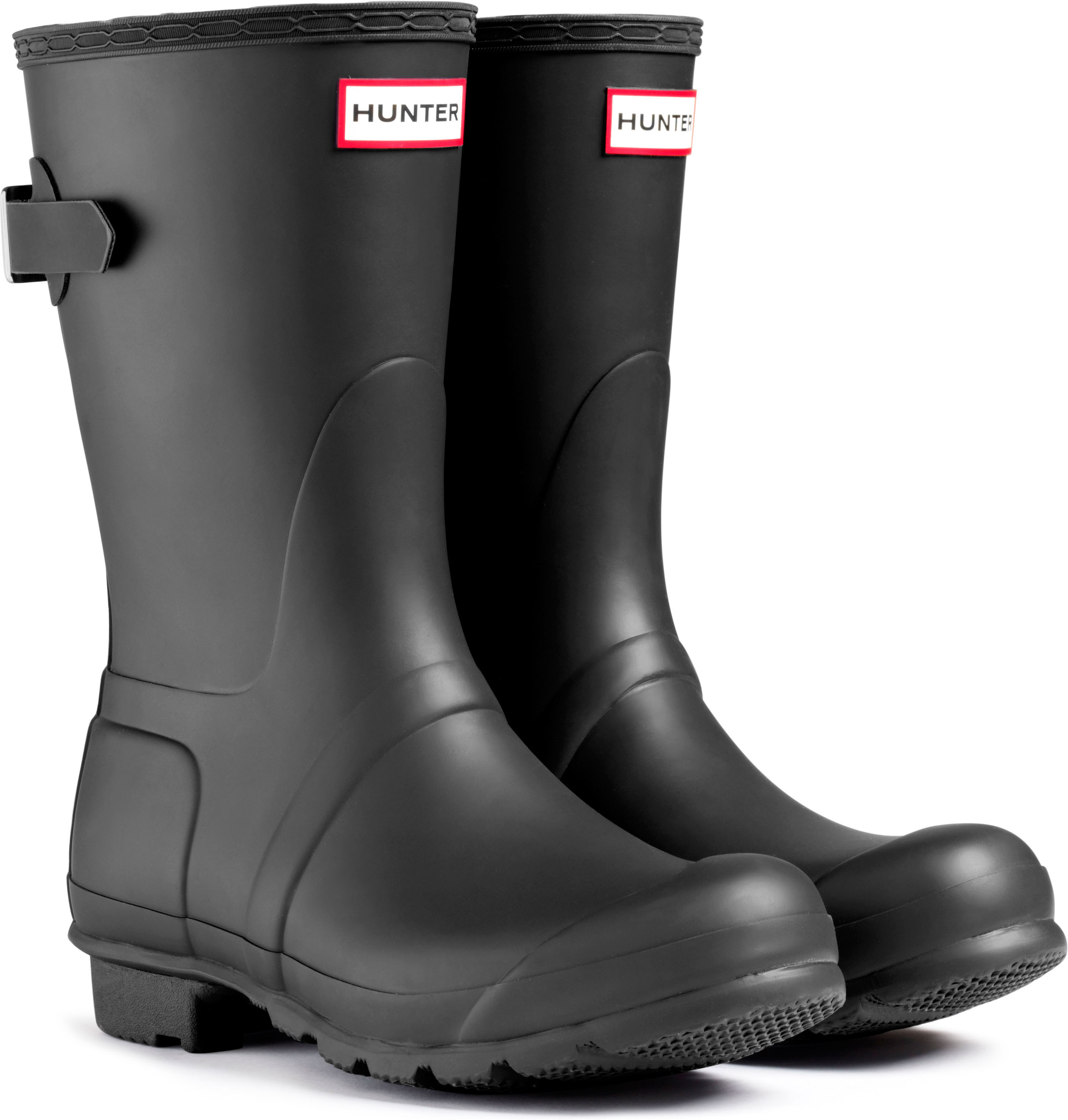 HUNTER Original Short Waterproof Rain Boot, Rubber Black, Size 9, NWT‎ Amazon.com | Hunter Men main image 2