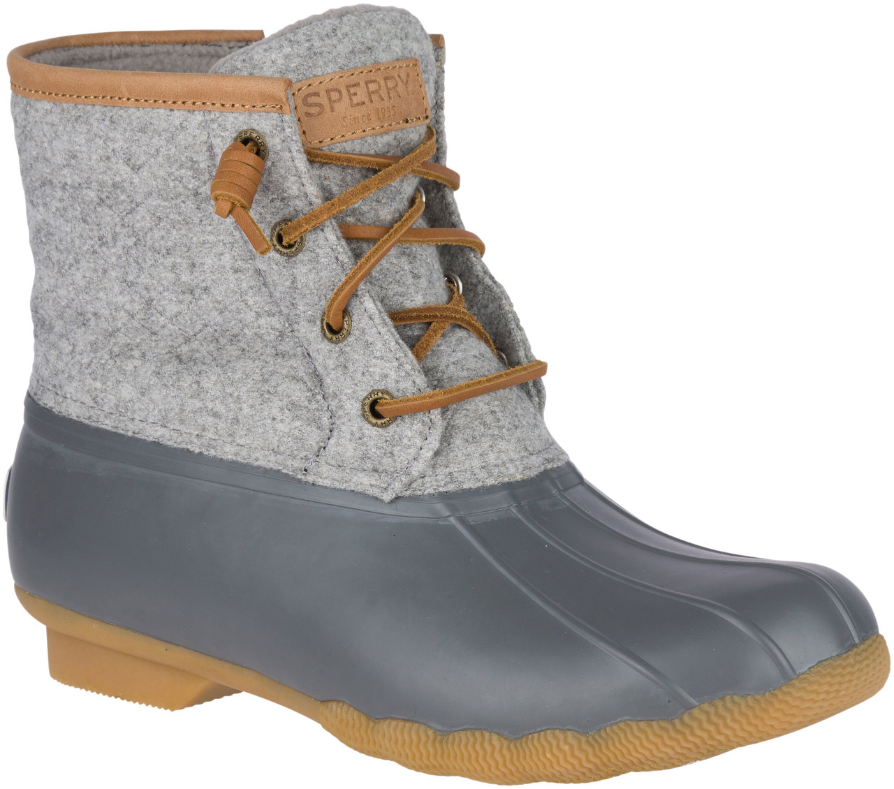 Sperry Womens Conway Boat Boot White Sperry Women's Saltwater Wool