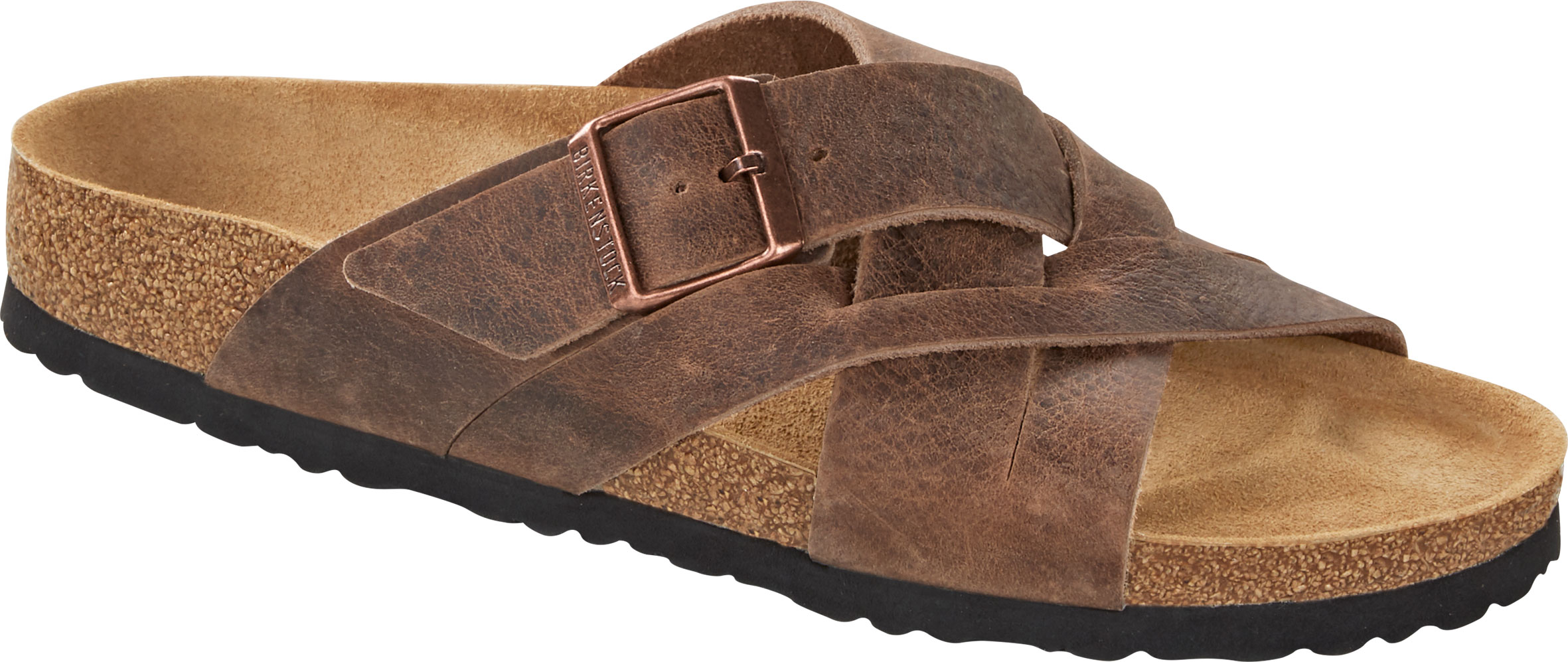 Birkenstock Como Camberra Iron Nubuck Leather EU 46 Mens US 13- 13.5 Regular Lugano Oiled Leather in Color Camberra Old Black  main image 2