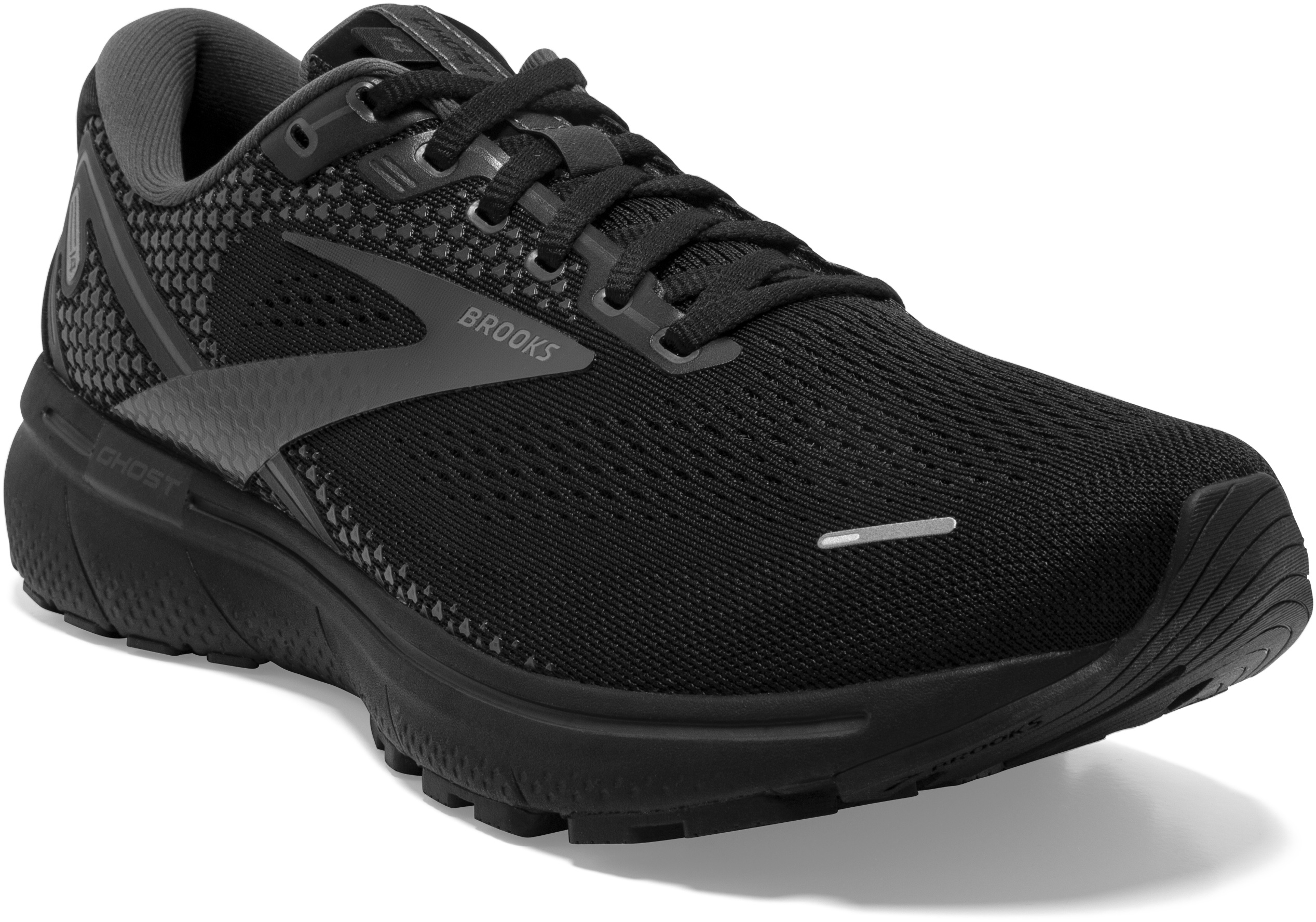 国内配送 BROOKS GHOST 15 BLACK /BLUE Brooks Men's Ghost 15 056 Black/Blackened Pearl/Blue