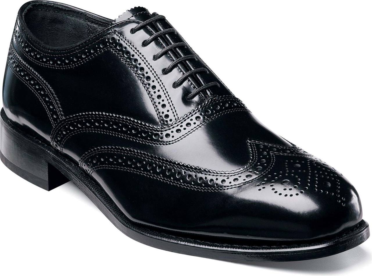 Florsheim CT Men\'s Wing Tip Brogue Oxford Black Leather 13178-001, Sz, 11 D Florsheim Shoes Men main image 2