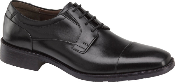 J & M Black Lace Up Sheepskin Cap Toe Mens Dress Shoes Size 7.5 J & M Black Lace Up Sheepskin Cap Toe Mens Dress Shoes Size 7.5 main image 4