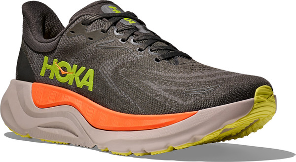 HOKA Arahi 8 Mens Stability shoe in Asphalt/Gravel size 9 D Mens Hoka Arahi 8 in Asphalt/ Gravel – Lucky Shoes main image 4