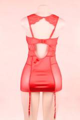 Dolores Plus Size Red Nightie with Garters