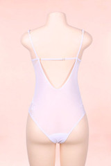 Georgia Wite Bridal Bodysuit Teddy Lingerie  actual product picture on a mannequin backview 