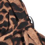 Zinnia Leopard Print Feather Long Robe
