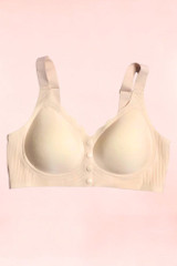 Beige plus size seamless bra