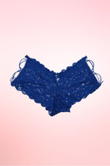 Lace Cheeky Panty with Cross Strappy Side