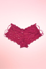 Lace Cheeky Panty with Cross Strappy Side