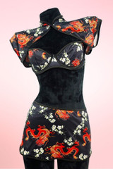 Divine Black Oriental Lingerie Set