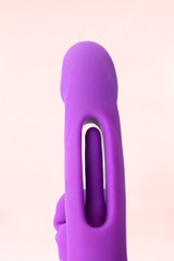David 3 in 1 Gspot Tapping Licking Dildo Vibrator