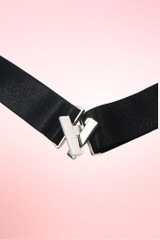 Black Elastic Thigh Garters