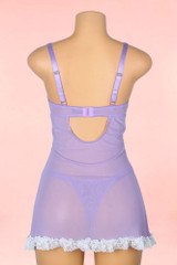 Jolene Lavender Lace Babydoll Nightdress