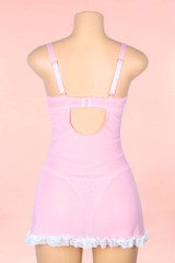 Jolene Pink Lace Babydoll Nightdress