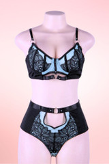 retro bra and  high waist panty.
