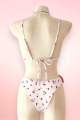 Miramar Orchid Cherry Print Skirt Two Piece Swimsuit