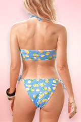 Marbella Blue and Yellow Lemon Two Piece Swimsuit