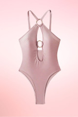 Oring Pink One Piece Swimsuit.