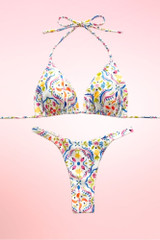 Floral Thong Bikini
