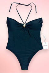 Ibiza Black Halter One Piece Swimsuit