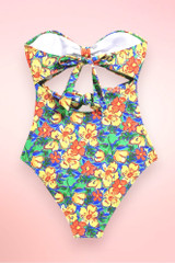 Seychelles Floral Bandeau Monokini One Piece Swimsuit