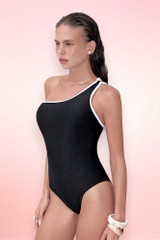 Oropesa Black White One Piece Swimsuit