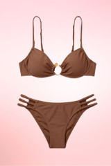 Siquijor Brown Two Piece Swimsuit