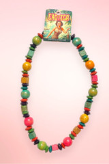 Hand painted Wooden Beaded Necklace.