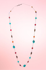 Gold Beaded Necklace.