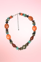 Aztec amber necklace.