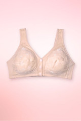 Floral Cotton Wireless Front Closure Bra
