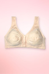 Floral Cotton Wireless Front Closure Bra