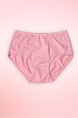 Pink Full cotton brief panty.