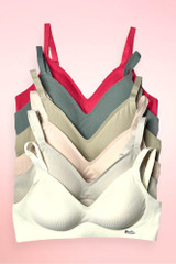 Seamless Ribbed Wireless Bra