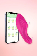 Wearable panty vibrator app controlled.