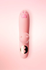 Kawaii Cat Paw Rabbit Vibrator with Clitoral Suction & Heating, 10-Speed