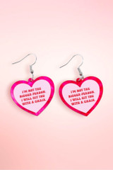 Im not the Bigger Person, I will Hit you With a Chair Statement Acrylic Earrings