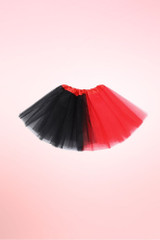 Red and Black Petticoat Tulle Tutu Skirt
