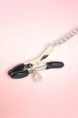 Nipple and Clitoral Chained Bondage Clamp Set