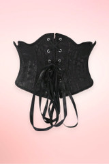 Phoebe Black Scallop Vintage Underbust Corset