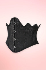 Phoebe Black Scallop Vintage Underbust Corset
