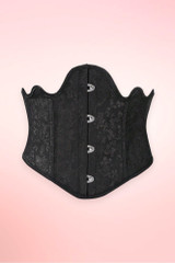 Phoebe Black Scallop Vintage Underbust Corset