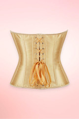 Lucy Sweetheart Champagne Gold Satin Corset Top