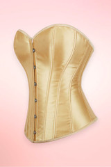 Lucy Sweetheart Champagne Gold Satin Corset Top