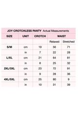 Joy Pink Ruffle Lace Crotchless Panty
