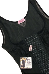 Open Cup Push-up Boned Waist Training Slimming Corset